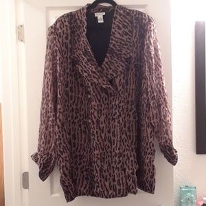 Vintage ,Sheer Sleeve , 100% polyester jacket